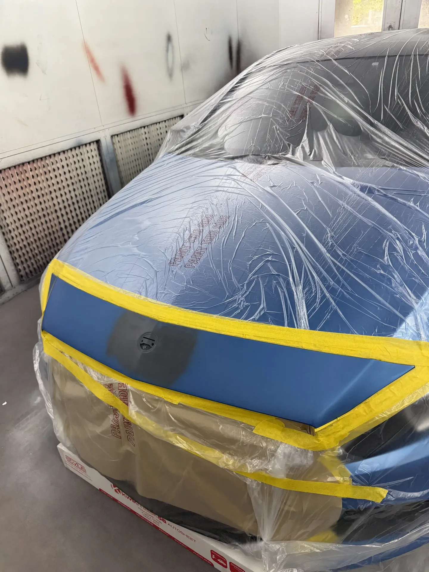 Mercedes paint damage before cosmetic repair
